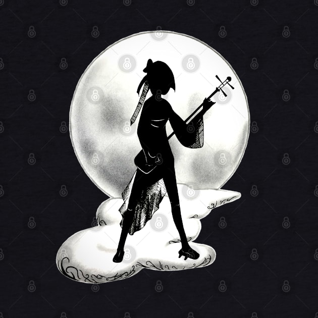 shamisen fullmoon by visionmaker